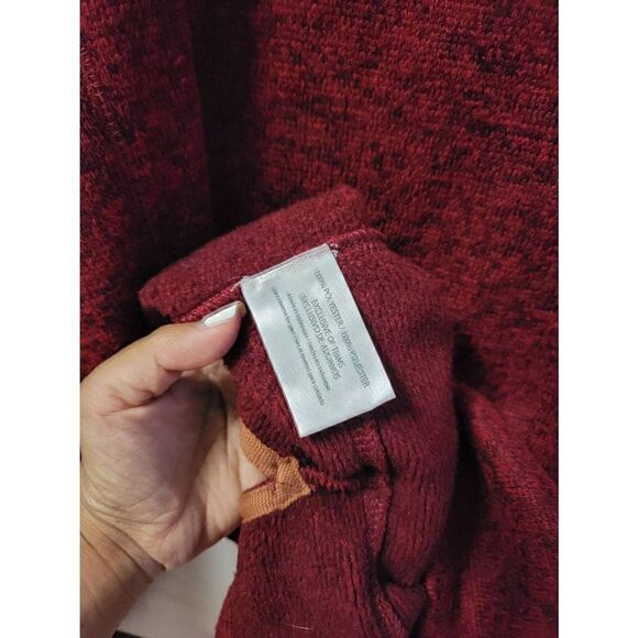 Woolrich Fleece Pullover Burgundy XL - Picture 7 of 7